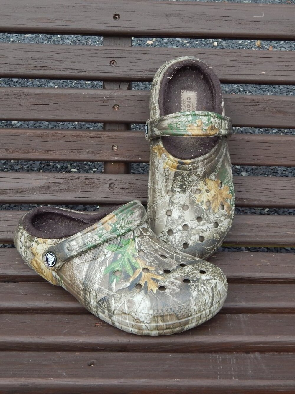 Crocs Camo w/Lining Camouflage Slide On Shoes Mens 4 or Womens 6
